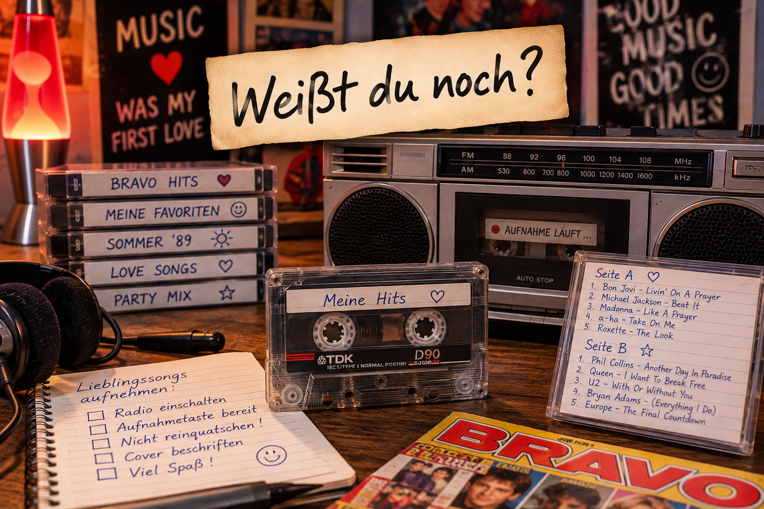 Weißt du noch? - Kassetten aufnehmen – Und bloß nicht ins Lied reinquatschen!