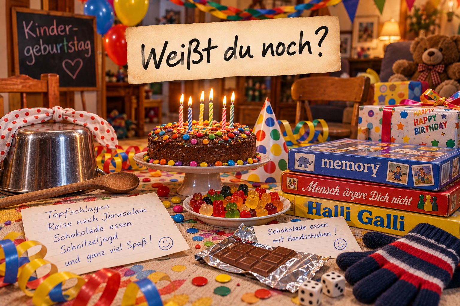 Weißt du noch? - Kindergeburtstag früher – Topfschlagen statt Eventlocation